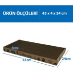Herniks Doğal Kedi Otlu Kedi Tırmalama Kartonu 44 cm - HR2011 - Görsel 3