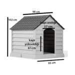 Milo Xxl Büyük Boy Plastik Köpek Klübesi Büyük Irk - Görsel 4