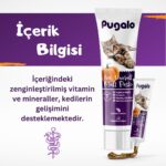 PUGALO Hairball Malt Paste Kediler Için Tüy Yumağı Önleyen Vitamin katkılı Malt Macun - Görsel 3