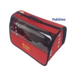 Pukitimo Flybag Şeffaf Kedi Çantası - Jumbo Kedi Köpek Taşıma Çantası - Kırmızı - Görsel 3