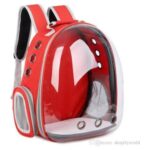 Ksburda Autotekstil Kırmızı Astronot Kedi Köpek Taşıma Çantası 42X22X33CM