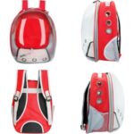 Ksburda Autotekstil Kırmızı Astronot Kedi Köpek Taşıma Çantası 42X22X33CM - Görsel 2