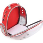 Ksburda Autotekstil Kırmızı Astronot Kedi Köpek Taşıma Çantası 42X22X33CM - Görsel 4