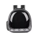 Ksburda Siyah Şeffaf Hava K Lı Astronot Kedi Köpek Taşıma Çanta Peluş Taban - Görsel 2