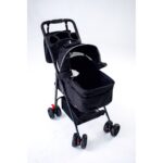 Justie Pet Lotus Kedi & Köpek Arabası Siyah IC01-B 76X52X95 cm - Görsel 2