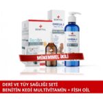 Benifital Kedi Deri Ve Tüy Sağlığı Seti Tüy Dökümü Önleyici Benitin + Fish Oil (Biotin ve Omega 3-6)