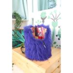 Petit Star Blue Fur Pet Taşıma Çantası