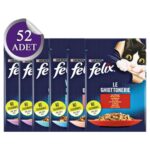 Felix Karışık Yaş Kedi Maması 52 Adet (Yeni Paket)