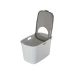 Moderna Top Cat Üstten Girişli Kapalı Kedi Tuvaleti Gri - Görsel 4