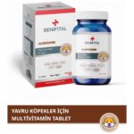 Benifital Puppytamin Tablet Yavru Köpeklerin Gelişimini Destekleyici Vitamin ve Mineral Tableti 75 Adet