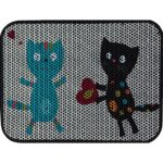 Eryatex Elekli Tuvalet Önü Kedi Kumu Paspası Renkli Desenli Elekli Kedi Tuvalet Önü Kum Toparlayıcı Paspas