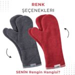 Oya Pet Köpek Pati Kurulama Eldiveni, 2 Katlı Süper Su Emici Mikrofiber, 1 Çift, Kırmızı - Görsel 4