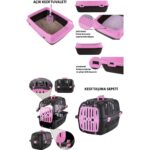 Kurtbay Şekil Açık Kedi Tuvaleti Kedi Başlangıç Seti - Pembe At8 - Görsel 2