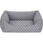 Pet Comfort Uniform Gri Puyeli Kedi ve Köpek Yatağı S 50X60CM Nrmsa