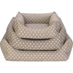 Pet Comfort Uniform Bej Puyeli Kedi ve Köpek Yatağı Xs 40X50CM Nrmsa - Görsel 4