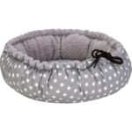 Pet Comfort Sunflower Kedi ve Köpek Yatağı Çift Taraflı Gri Dot/peluş 60CM Nrmsa