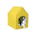 GOBYPET Plastik Kedi Evi, Kedi Kulübesi, Kedi Yuvası