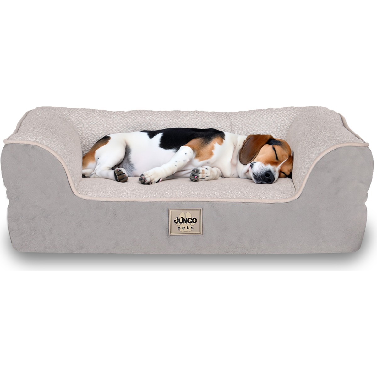 110000609390428.jpg Jungolica Pet Products Sezar, Visco Süngerli,%100 Su Geçirmez, Kolay Temizlenen, Çıkarılabilir Kılıflı, Kedi ve Köpek Yatağı - Görsel 1