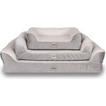 Jungolica Pet Products Sezar, Visco Süngerli,%100 Su Geçirmez, Kolay Temizlenen, Çıkarılabilir Kılıflı, Kedi ve Köpek Yatağı - Görsel 3