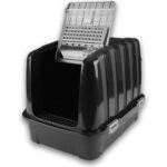 Kurtbay Şekil Lüks Kapalı Kedi Tuvaleti, Filtreli ve Kürek Hediyeli, 52x37,5x39 cm - VN11003 - Görsel 3