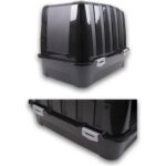 Kurtbay Şekil Lüks Kapalı Kedi Tuvaleti, Filtreli ve Kürek Hediyeli, 52x37,5x39 cm - VN11003 - Görsel 4