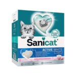 SaniCat Active White Lotus Ultra Topaklanan Kedi Kumu 10lt - Görsel 3