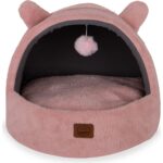 Jungolica Pet Products Tom, Çıkarılabilir Minderli, Ultra Yumuşak, Konforlu, Üstü Kapalı Tasarım Kedi Yatağı