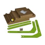 Rotipet Karton Kedi Tırmalama L Şeklinde Toplu Catnipli 28X42X68 cm - Görsel 4