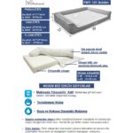 Pawiyans Bolster Üst Kalite Köpek Yatağı Süngerli Kılıflı  Sıvı Geçirmez Alezli 2 Fermuarlı - Görsel 2