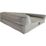 Pawiyans Bolster Üst Kalite Köpek Yatağı Süngerli Kılıflı  Sıvı Geçirmez Alezli 2 Fermuarlı - Görsel 3