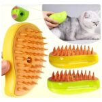 Ogaş Buharlı Kedi & Köpek Yıkama Tarağı Yumuşak Silikon Fırça Bakım Seti