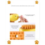 Ogaş Buharlı Kedi & Köpek Yıkama Tarağı Yumuşak Silikon Fırça Bakım Seti - Görsel 3