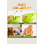 Ogaş Buharlı Kedi & Köpek Yıkama Tarağı Yumuşak Silikon Fırça Bakım Seti - Görsel 5