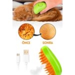 Ogaş Buharlı Kedi & Köpek Yıkama Tarağı Yumuşak Silikon Fırça Bakım Seti - Görsel 4