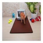 Paspas Car 50X110 cm Kedi Tuvalet Önü Paspası Koyu Kahve