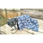 Ecotton Works Pati Desenli Kedi Köpek Evcil Hayvan Polar Battaniye Antrasit Gri Renk 90CM X90 cm - Görsel 2