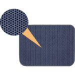 Aktunç  Büyük Boy Elekli Tuvalet Önü Gri Kedi Kumu Paspası 60X120CM - Görsel 3