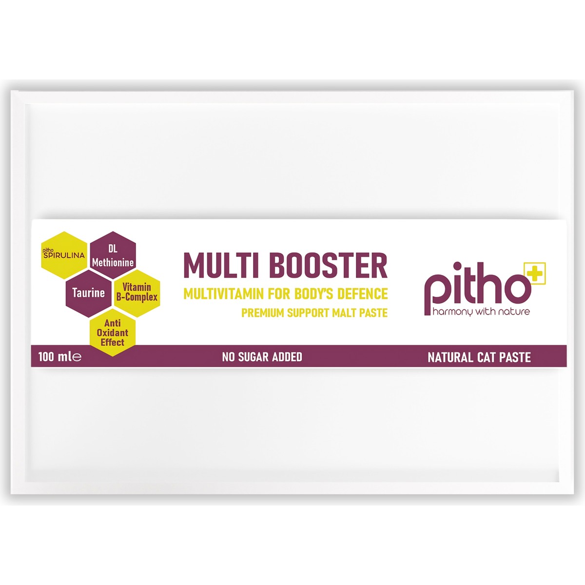 110000657473849.jpg Pitho Multi Booster | Kediler İçin Taurin İçeren Destekleyici Multivitamin Malt 100 ML - Görsel 1
