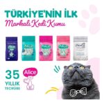Alice Kartopu Ince Taneli Kedi Kumu/beyaz Sabun Kokulu 3X10 Lt. - Görsel 2