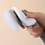 Cool Toolls Cooltoolls Kedi Köpek Tarağı Tüy Temizleme Otomatik Temizlenen Tüy Tarağı Kendi Kendini Temizleyen - Görsel 3