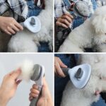 Cool Toolls Cooltoolls Kedi Köpek Tarağı Tüy Temizleme Otomatik Temizlenen Tüy Tarağı Kendi Kendini Temizleyen - Görsel 4