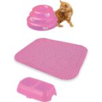 Kurtbay Şekil Kedi tuvaleti Premium Kedi başlangıç seti - Pembe LKT2 - Görsel 4