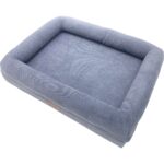 Pawiyans Coch Box Üst Kalite Köpek Yatağı Süngerli Sıvı Geçirmez Alezli. %100 Elyaflı. 2 Fermuarlı - Görsel 4