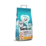 Sanicat Clumping White 10LT Duo Vanilya ve Mandalina Kokulu Topaklanan Bentonit Kedi Kumu Vanılla