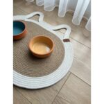 Supplo Home Evcil Hayvan Mama Paspası Sunum ve Supla Yatak Önü Paspası Kedi Aksesuar Paspası - Görsel 2