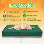 Jungolica Pet Products Eva Garden, %100 Su Geçirmez Alezli, Çıkarılabilir Kılıflı, Tüy ve Leke Tutmaz Kumaşlı Kedi ve Köpek Yatağı - Görsel 2