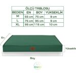 Jungolica Pet Products Eva Garden, %100 Su Geçirmez Alezli, Çıkarılabilir Kılıflı, Tüy ve Leke Tutmaz Kumaşlı Kedi ve Köpek Yatağı - Görsel 3
