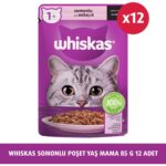 Whiskas Somonlu Poşet Yaş Mama 85 gr 12 Adet