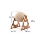 Tineke Ahşap Ipli Kedi Oyuncagi Topu Kedi Tırmalaması - Görsel 4