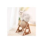 Tineke Ahşap Ipli Kedi Oyuncagi Topu Kedi Tırmalaması - Görsel 2